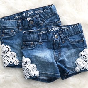 Cat & Jack 2T Girls denim shorts *2 pack bundle*